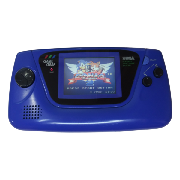 Sega Game Gear Console Refurbished 100% New Capacitors and Glass Screen BLUE