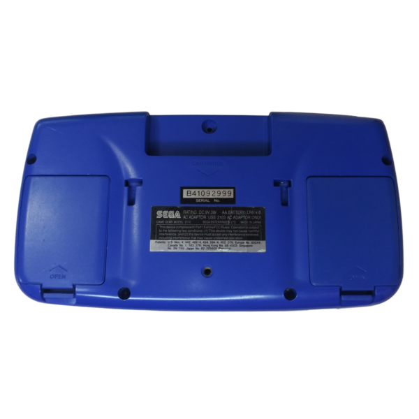 Sega Game Gear Console Refurbished 100% New Capacitors and Glass Screen BLUE - Image 2