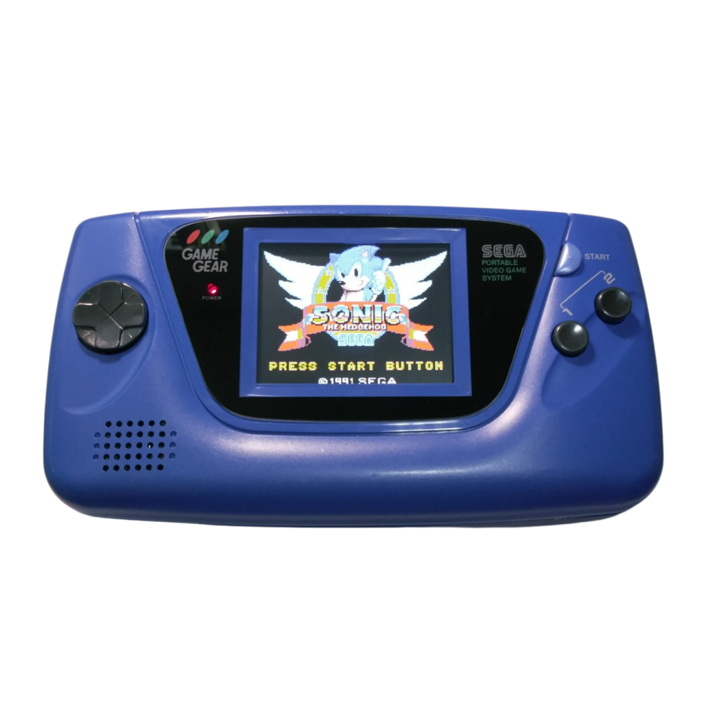 Sega Game Gear BLUE 100% New Capacitors and Glass Screen McWill 3.1 ...